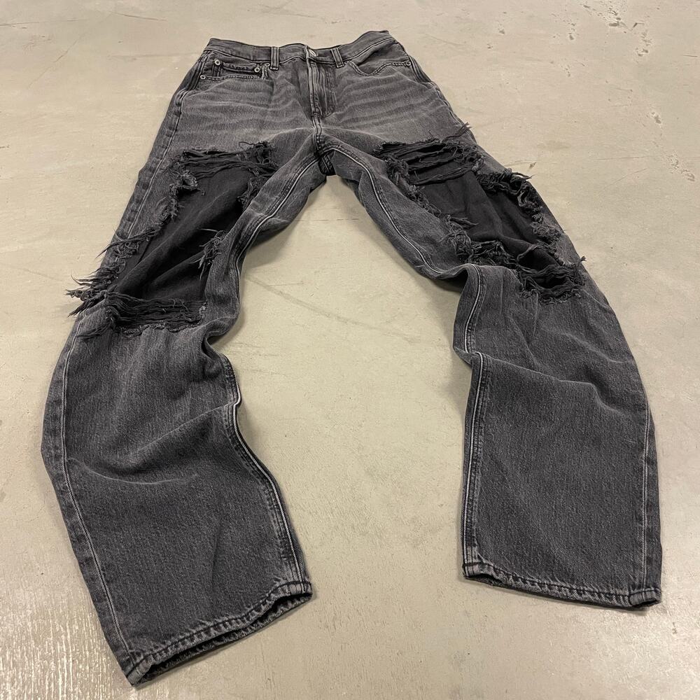 y2k ripped american eagle baggy jeans 26x31